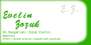 evelin zozuk business card